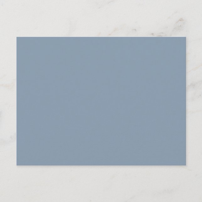Dusty Blue Solid Färg Vykort (Framsida)