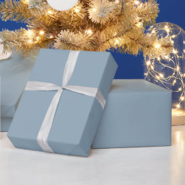 Dusty Blue Solid Färg Wrapping Papper Roll Presentpapper