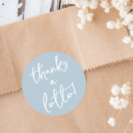 Dusty Blue Tack för en Lotto-dekal Runt Klistermärke