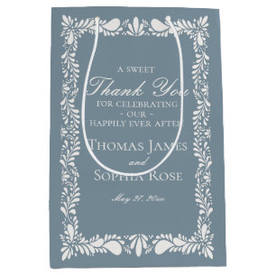 Dusty Blue Tile Talavera Fiesta Wedding Favors