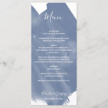 Dusty Blue Watercolor Bröllop