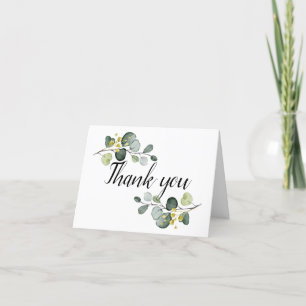 Dusty Blue Watercolor Eucalyptus Tack Kort