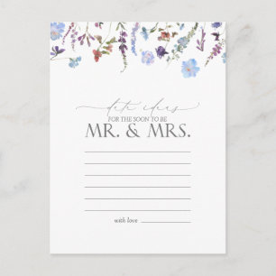 Dusty Blue Watercolor Wildblommor Date Ideas Vykort