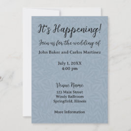 Dusty Blue Wedding-inbjudan Inbjudningar