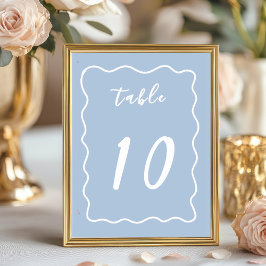 Dusty Blue White Whimsy Scallop Border  Bordsnummer