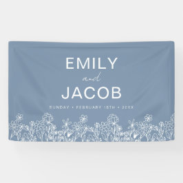 Dusty Blue WildblomBoho Bröllop i Bloom