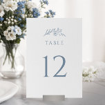Dusty Blue Wildblomma Bröllop Bordsnummer<br><div class="desc">Förbättra din mottagningsdekoration med våra Bordsnummer i Dusty Blue Wildblomma Bröllop. Dessa siffror,  som är förankrade med delikerade vilda blommor,  gör att du får en något sofistikerad sittställning. Följ dina gäster utan problem genom eleganten firande.</div>