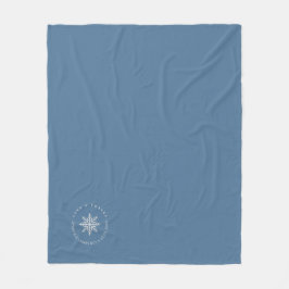 Dusty Blue Winter Wedding Favors för gäster Fleecefilt