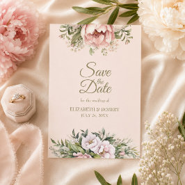 Dusty Blush Peony Spara datumet