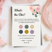 Dusty Blush Pink Wedding Guest Dress Code Card