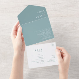 Dusty Boho | Blå försegling och skicka alla i en i