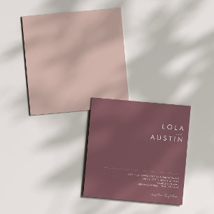 Dusty Boho Lila och Ro Inbjudningar