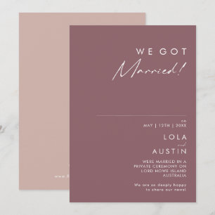 Dusty Boho   Meddelande om Lila och Ro Inbjudningar