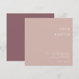 Dusty Boho | Ro och Lila Bröllop Inbjudningar