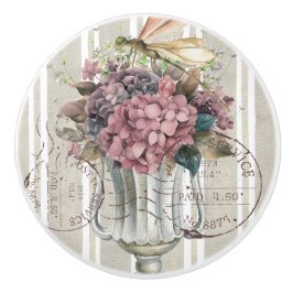Dusty botanical artwork Stripes and stamps cute Knopp