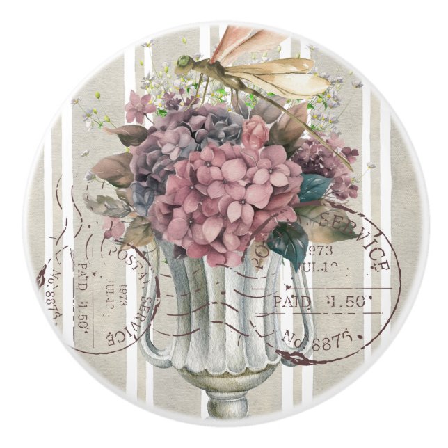 Dusty botanical artwork Stripes and stamps cute Knopp (Framsidan)