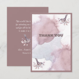 Dusty Burgundy Watercolor Tack Kort