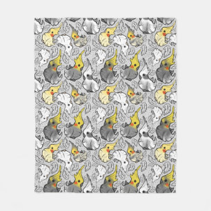 Dusty Cockatiels Thunnle Blanket Fleecefilt