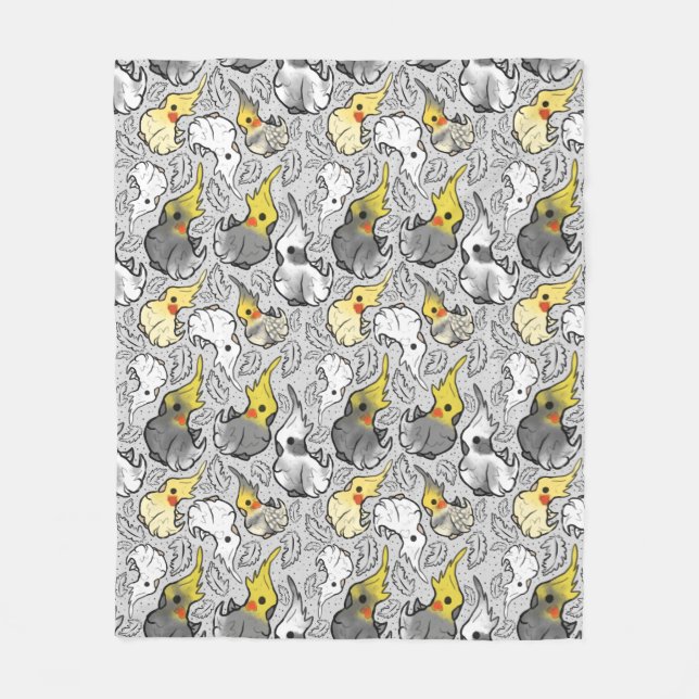 Dusty Cockatiels Thunnle Blanket Fleecefilt (Framsidan)
