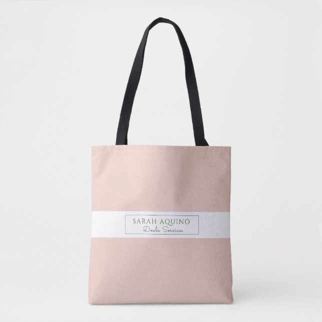 Dusty Coral Doula Promotional Tygkasse (Framsida)