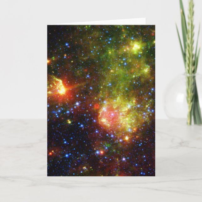 Dusty död för den stora stjärnan NASA Kort (Framsida)