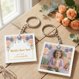 Dusty Floral Romantic Aunt Keepsake