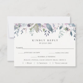 Dusty Garden Blommigt Bröllop OSA Card Kort