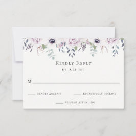 Dusty Garden Blommigt Bröllop OSA Card Kort
