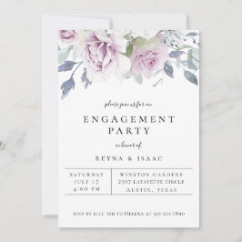 Dusty Garden Blommigt Förlovningsfest Meddelande