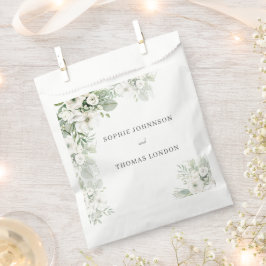 Dusty grönt blommigt ro vattenfärgen bröllop