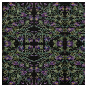 Dusty Grönt Columbine Fabric Tyg