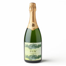 Dusty Grönt Greenery Rustic Vin & Sparkling Vin