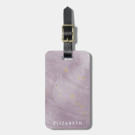 Dusty Guld ⎢ Monogram Luggage Tag Bagagebricka