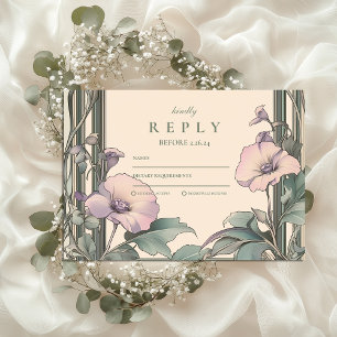 Dusty Lavender Ram bröllop OSA Kort