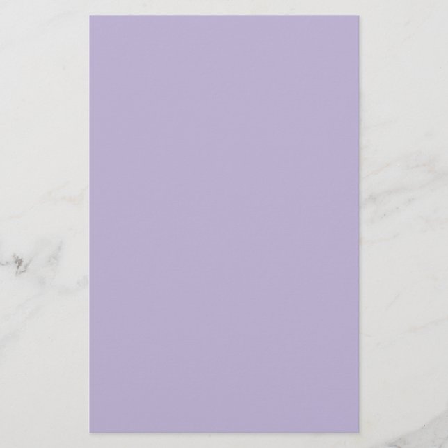 Dusty Lavender Solid Color Brevpapper (Framsida)