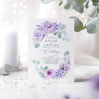 Dusty Lila Blommigt Elegant Boho Bröllop