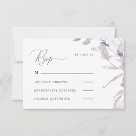 Dusty Lila Calligraphy and Blommigt Osa