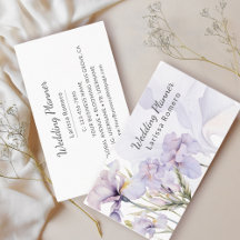 Dusty Lila Iris Watercolor Romantic Blommigt