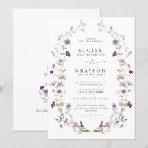 Dusty Lila Lavender WildblomGarden Wedding