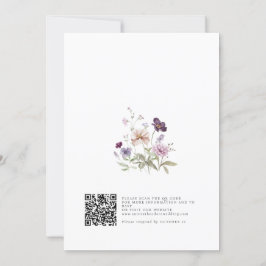 Dusty Lila Lavender WildblomGarden Wedding Inbjudningar