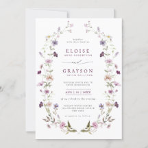 Dusty Lila Lavender WildblomGarden Wedding