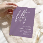 Dusty Lila Minimalist 50:e födelsedagsinbjudan Inbjudningar<br><div class="desc">*** Ange H013 i butikssökningen för att hitta alla matchande objekt *** Eller besök vår Dusty Lila Minimalist Collection. *** Den här högkvalitativa designen är enkel att anpassa för att matcha bröllop färg, stilar och tema. Om du vill göra ytterligare anpassningar klickar du på länken "Redigera med Design Verktyg" och...</div>