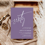 Dusty Lila Minimalist 60:e födelsedagsinbjudan Inbjudningar<br><div class="desc">*** Ange H013 i butikssökningen för att hitta alla matchande objekt *** Eller besök vår Dusty Lila Minimalist Collection. *** Den här högkvalitativa designen är enkel att anpassa för att matcha bröllop färg, stilar och tema. Om du vill göra ytterligare anpassningar klickar du på länken "Redigera med Design Verktyg" och...</div>