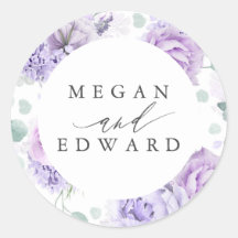 Dusty Lila och Mauve Blommigt Botanical Bröllop