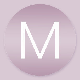 Dusty Lila (redigerbart färg) Modern minimalistisk Runt Klistermärke