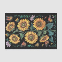 Dusty Lila, Tall Solros och Monarch Butterflies