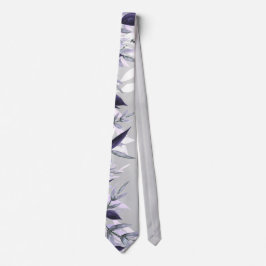 Dusty lilac Botanical Blommigt Bröllop Neck tie Slips