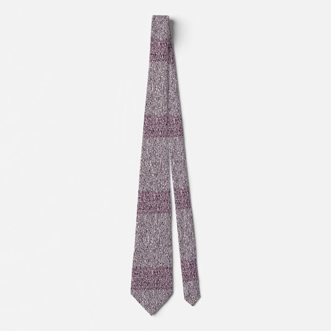 Dusty Maroon och Grått Tweedy Mönster Slips (Framsida)