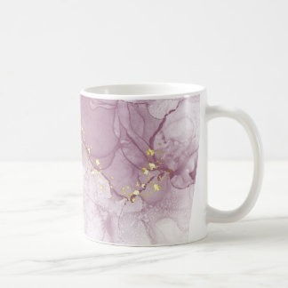 Dusty Mauve och Faux Guld Mugg