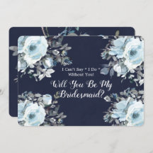 Dusty Navy Blue Peony blir min bridesmaid